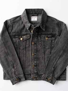 Love in Faith Black Jeans Jacket